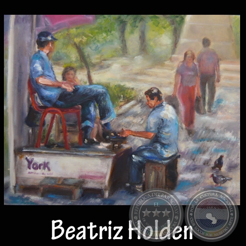 LUSTRABOTAS, 2009 - Óleo de BEATRÍZ HOLDEN